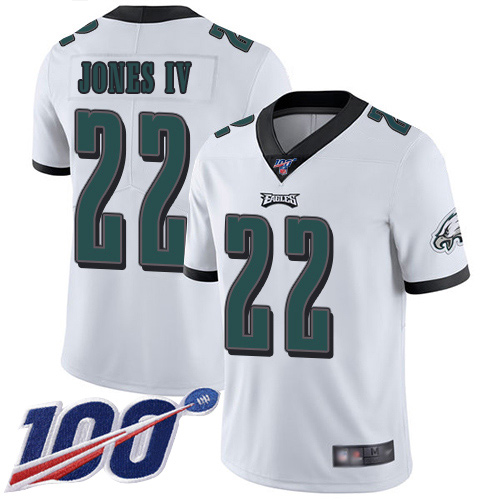 Men Philadelphia Eagles #22 Sidney Jones White Vapor Untouchable NFL Jersey Limited Player Season->philadelphia eagles->NFL Jersey